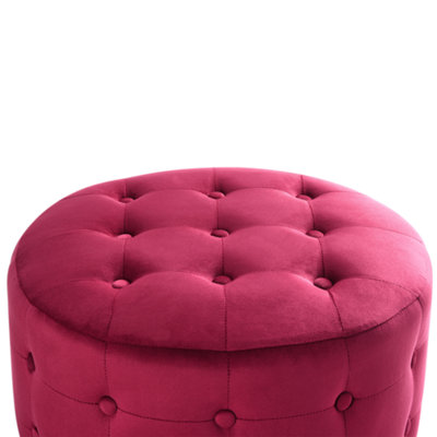 Pouffe TAMPA Velvet Fuchsia Pink