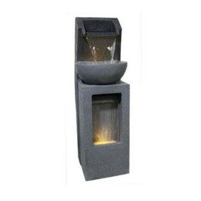 Pouring Rain Basin Mains Power Water Feature