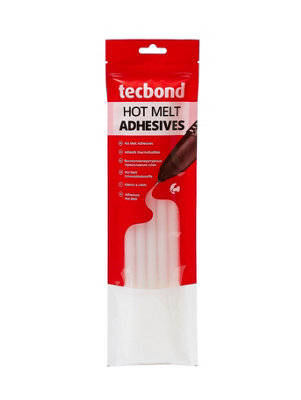 Power Adhesives - Tecbond Hot melt adhesive 12mm/ 300mm length  for glass, ceramic, metal and plastic, 10pieces