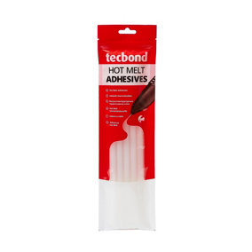 Power Adhesives - Tecbond Hot melt adhesive 12mm/ 300mm length  for glass, ceramic, metal and plastic, 10pieces