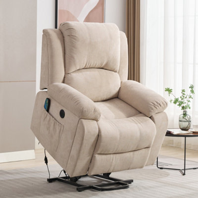 Power Lift Recliner Chair with Heat & Vibration Safe Heavy Duty ...