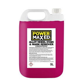 Power Maxed Alloy Wheel Stain And Mark Remover 5Ltr 4-1 Concentrate