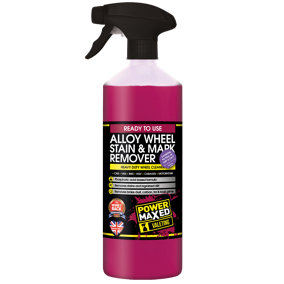 Power Maxed Alloy Wheel Stubborn Stain/Mark Remover 1Ltr Ready To Use