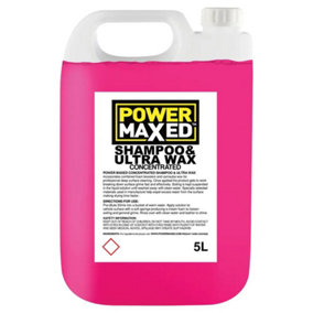 Power Maxed Car Shampoo and Ultra Wax - Add to Bucket 5ltr