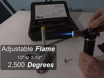 Power Probe Micro Torch Max Flame Temperature: 2,400  F / 1300 C