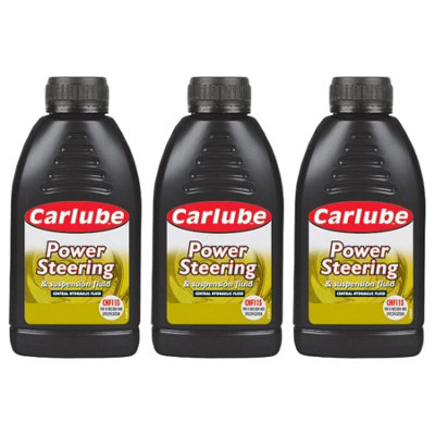 Power Steering Hydraulic Fluid & Lubricant Suitable Most Applications 500ml x3