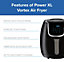 Power XL Vortex Air Fryer -  Black 2.8L