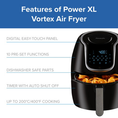 Power XL Vortex 4.7L Digital Air Fryer