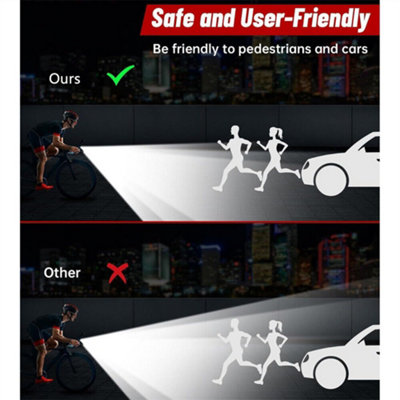 USB Rechargeable LED Bike Headlight – Waterproof Front Light For MTB & Road Cycling