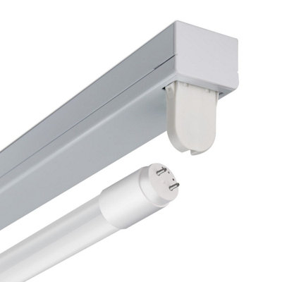 Powermaster 4ft Single LED Ready Single Ended Batten Fitting