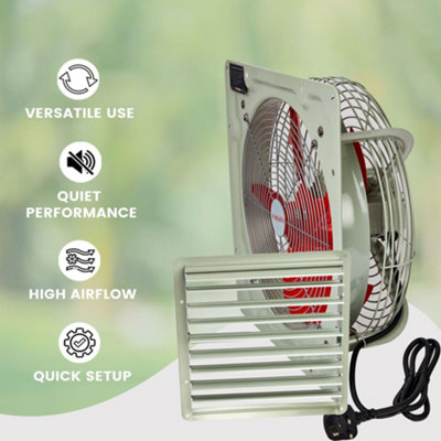 Powerstar Electricals Heavy Duty Industrial Metal Axial Extractor ...