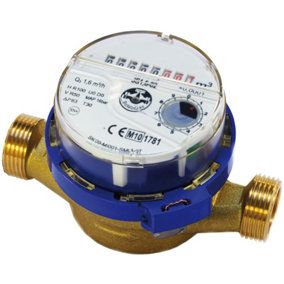 Powogaz 1/2 Inch Domestic Water Meter Flow 15mm Cold Water High Quality Meters 1,6 m3/h