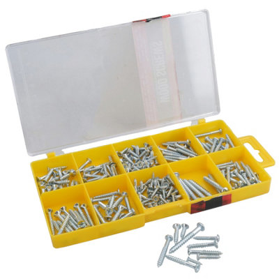 Pozi Drive Countersunk and Philips Slotted Combo Wood Screws Fixings 215pc