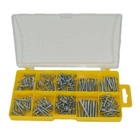 Pozi Drive Countersunk and Philips Slotted Combo Wood Screws Fixings 215pc