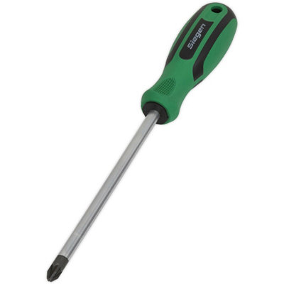 Pozi Head 3 x 150mm Screwdriver with Soft Grip Handle - Chrome Vanadium Shaft