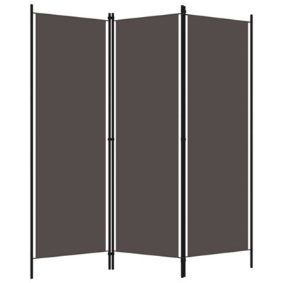 Practical 3-Panel Room Divider Anthracite 150x180 cm