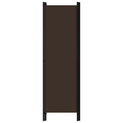 PRACTICAL 3-PANEL ROOM DIVIDER BROWN 150X180 CM