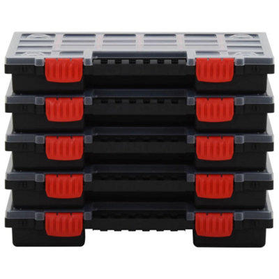 Practical Assortment Boxes 5 pcs 34.5x25x5 cm Polypropylene