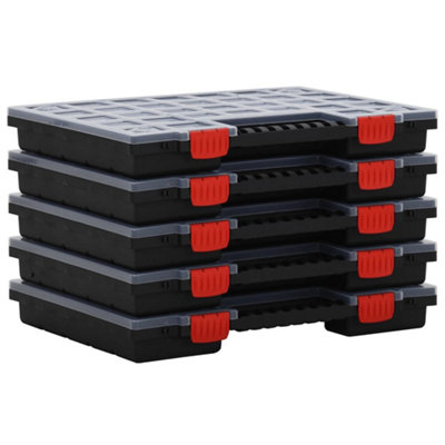 Practical Assortment Boxes 5 pcs 40x30x5 cm Polypropylene