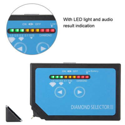 Practical Portable Jewelry Test Tool Diamond Selector III With LED Indicator
