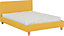 Prado 4ft6 Double Bed Frame in Mustard Fabric