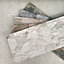 Prairie Beige Split Faced Stone Effect Porcelain Tile - Pack of 4, 1.14m² - (L)890x(W)320