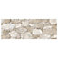 Prairie Sand Split Faced Stone Effect Porcelain Tile - Pack of 4, 1.14m² - (L)890x(W)320
