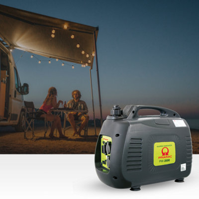 Pramac portable inverter petrol generator PMi 2000. Max power 1900W.  Ideal for camping and outdoors activities.