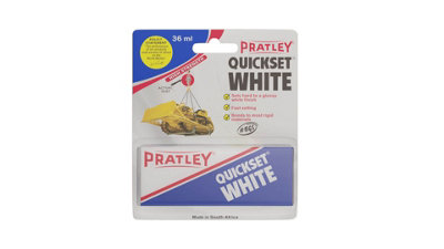 Pratley Quick Set White Epoxy Adhesive 2 x 18ml Tubes (2 Packs)