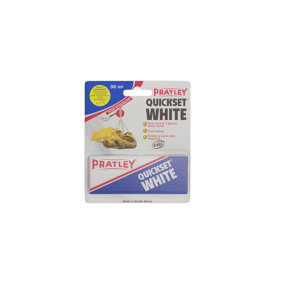 Pratley Quick Set White Epoxy Adhesive 2 x 18ml Tubes (2 Packs)