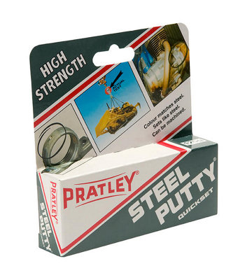 Pratley Steel Metal Adhesive Epoxy Putty 100g (2 Packs)