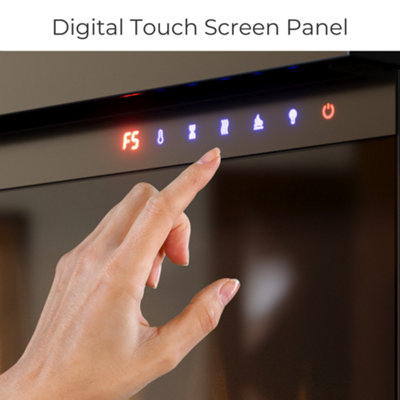 Pre-Built Media Wall Package 18, Includes 44 Inch Spectrum 3-Sided Electric Fireplace, TV Feature Wall with LED Flame Effect