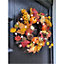 Pre-Lit 50cm Wicker Autumn Winter Halloween Wreath