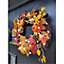 Pre-Lit 50cm Wicker Autumn Winter Halloween Wreath