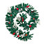 Pre Lit Artificial Christmas Garland Pine Cones Berries Green Garland Christmas Decoration Ornament 270 cm