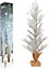 Pre-Lit Battery Operated or USB Christmas Tree Indoor Warm White Lights Decorations Large 24 Inch 61cm