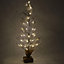 Pre-Lit Battery Operated or USB Christmas Tree Indoor Warm White Lights Decorations Large 24 Inch 61cm
