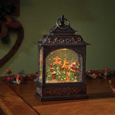 Pre-Lit Christmas Flying Santa Snowglobe Lantern Price Comparisons | Compare The Build