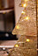Pre-Lit Christmas Tree Decoration - Gold