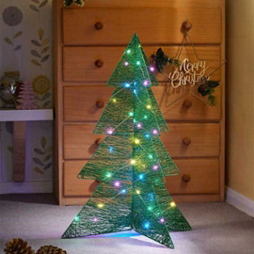 Pre-Lit Christmas Tree Decoration - Green