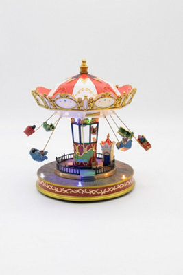 Pre-Lit Musical Carousel Ornament - 3