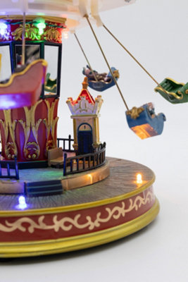 Pre-Lit Musical Carousel Ornament - 8