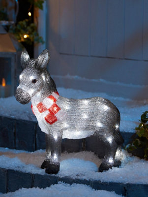 Pre-Lit Nativity Donkey Christmas Decoration