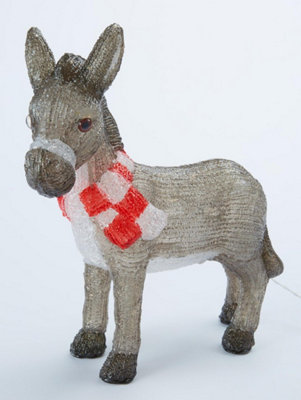 Pre-Lit Nativity Donkey Christmas Decoration - 4