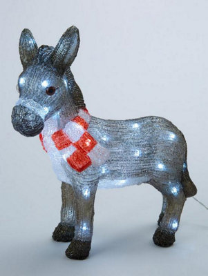 Pre-Lit Nativity Donkey Christmas Decoration - 5