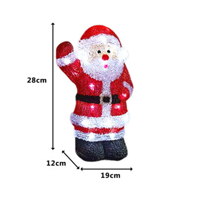 Pre-Lit Santa Claus Christmas Decoration - 9