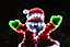 Pre-Lit Santa Claus LED Rope Light Decoration