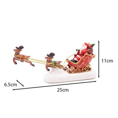 Pre-Lit Santa & Sleigh LED Ornament - 5