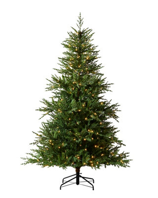 Pre-Lit Traditional Fir Multi-Function Christmas Tree, 8 ft