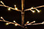 Pre-Lit Twig Tree Warm LED Lights Metal Frame Christmas Decoration Festive Indoor Flat Birch Xmas Home Décor